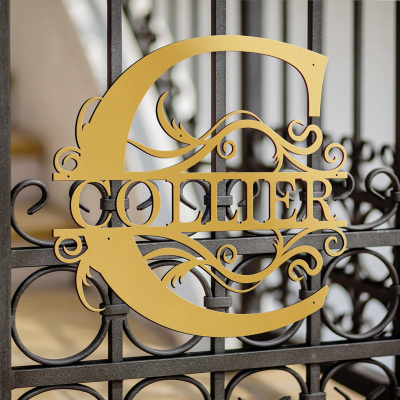SIGNLEADER Metal Custom Name Letter Signs, Unique Family Gift Wall — free download